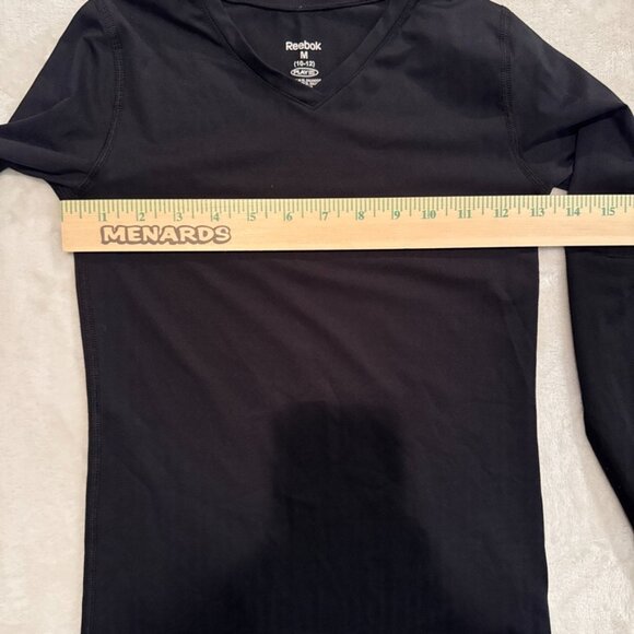 Reebok Black Under Layer Long Sleeve Shirt Boys Size Medium - Picture 4 of 6